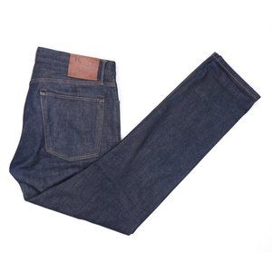 Hiroshi Kato Jeans The Pen Slim Men's 34 X 32 Raw Selvedge Denim Blue USA